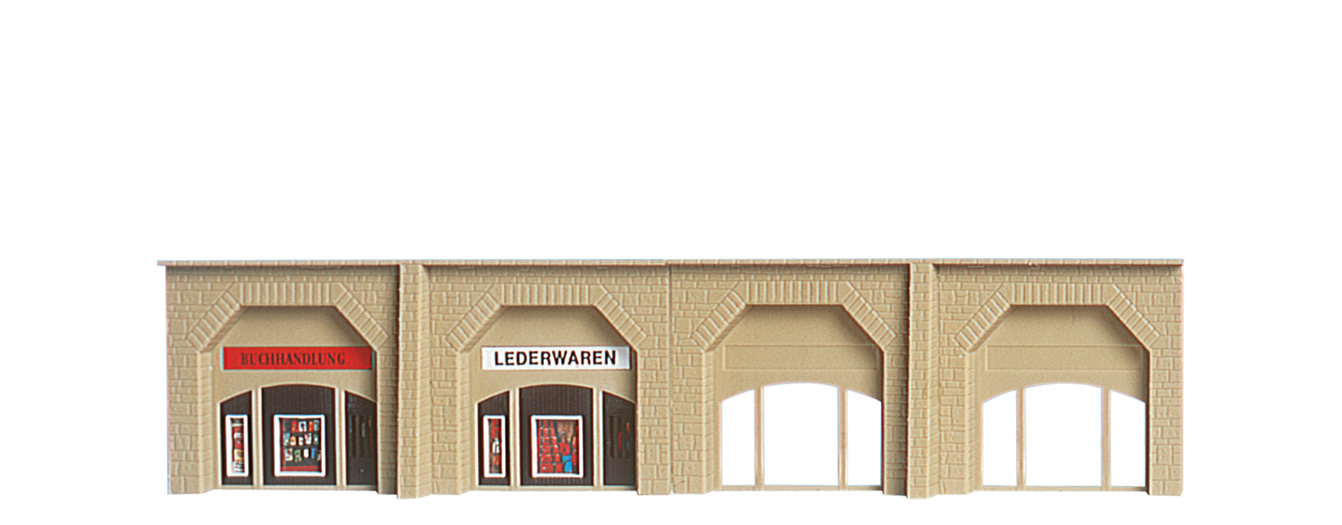 N Stützmauer mit Arkaden und Länden