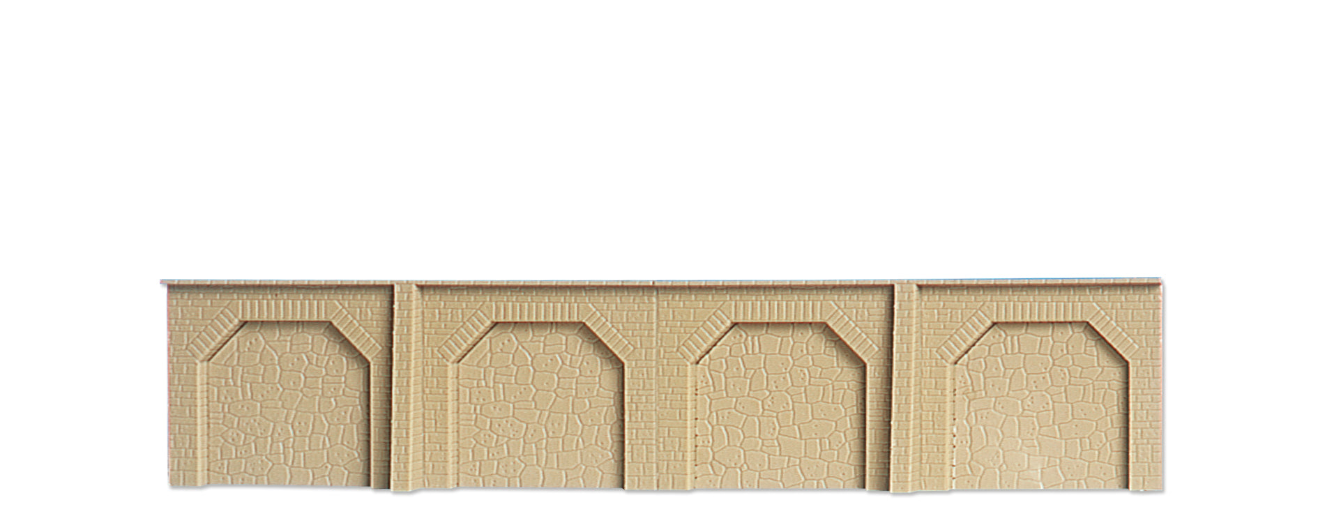 N Stützmauer mit 2 Arkaden