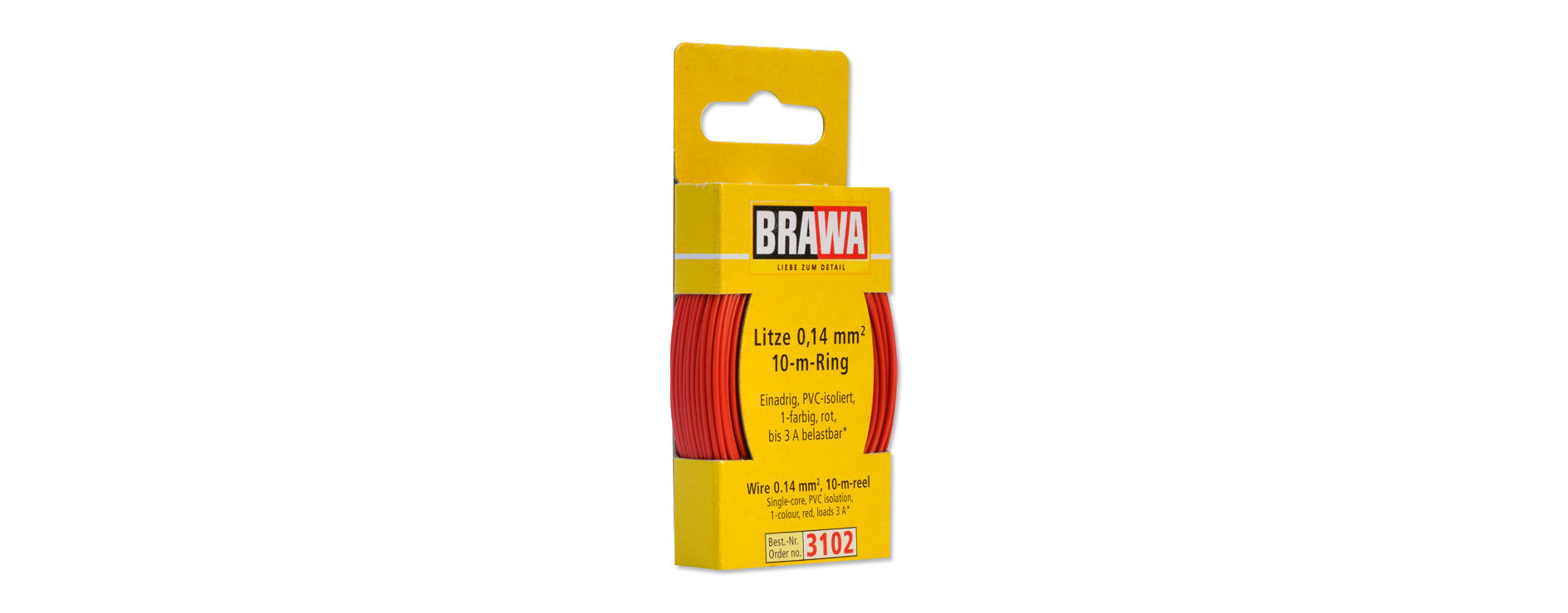 Für analogen Einsatz: Litze 1x 0,14 mm²; 10m Ring oder 25m oder 100m Spule