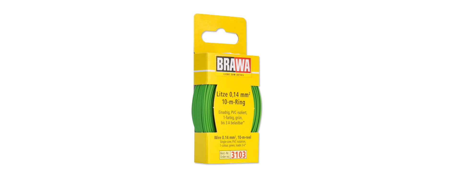 Für analogen Einsatz: Litze 1x 0,14 mm²; 10m Ring oder 25m oder 100m Spule