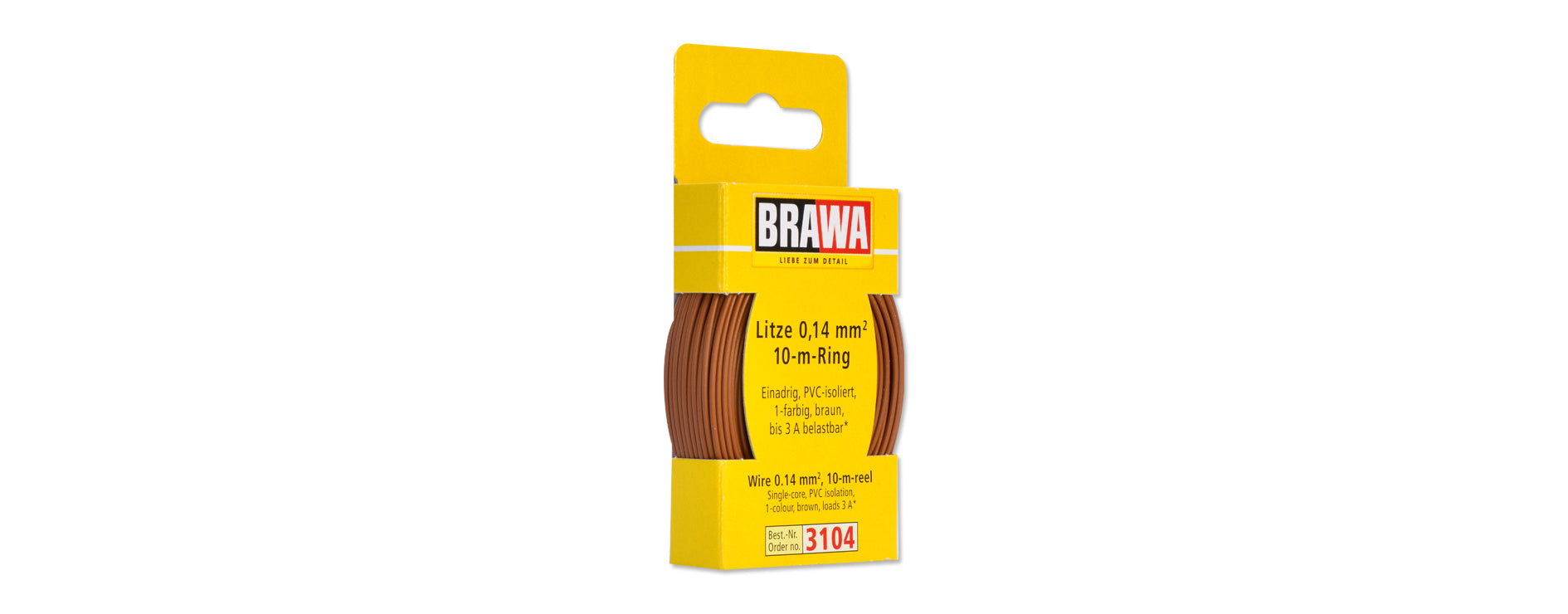 Für analogen Einsatz: Litze 1x 0,14 mm²; 10m Ring oder 25m oder 100m Spule