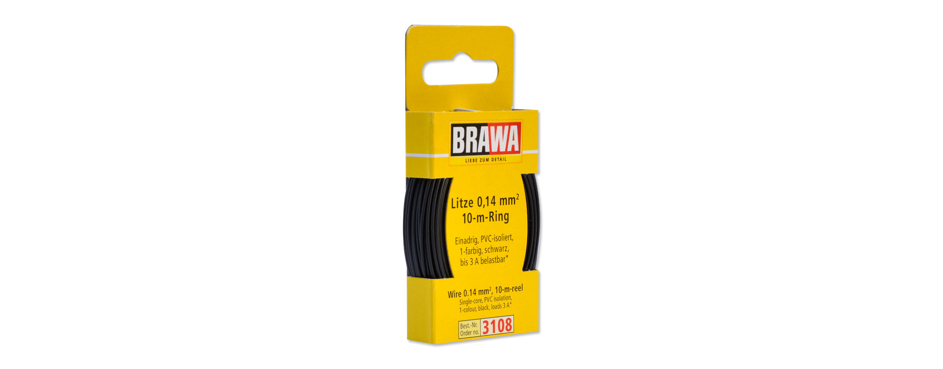 Für analogen Einsatz: Litze 1x 0,14 mm²; 10m Ring oder 25m oder 100m Spule