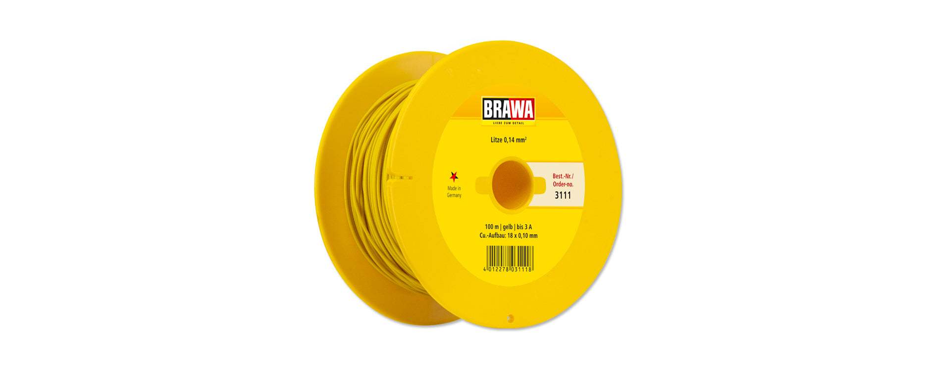 Für analogen Einsatz: Litze 1x 0,14 mm²; 10m Ring oder 25m oder 100m Spule