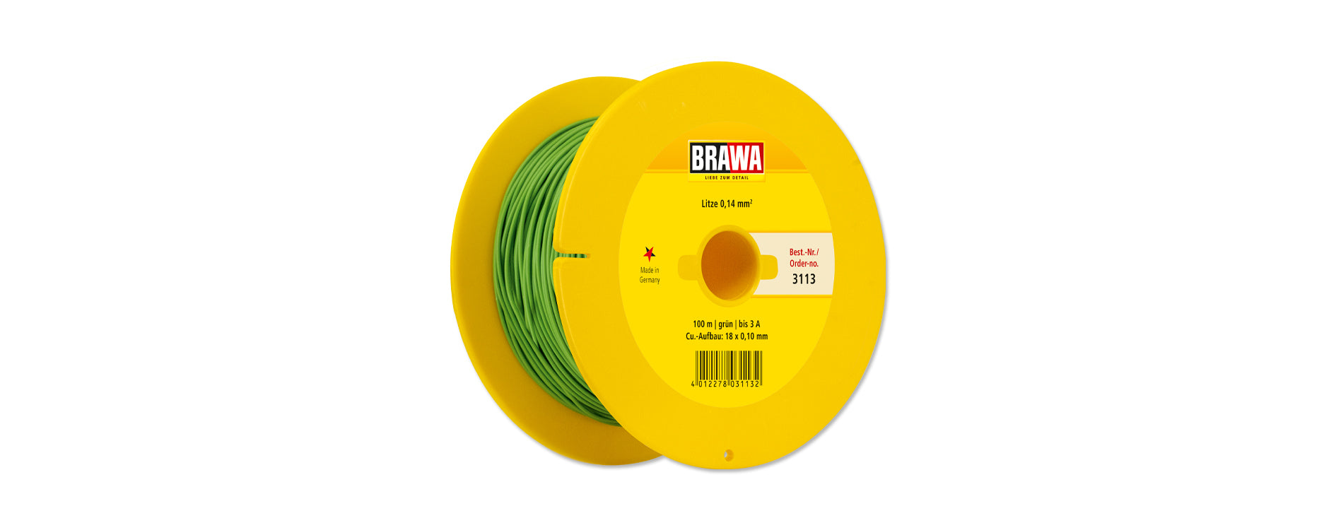 Für analogen Einsatz: Litze 1x 0,14 mm²; 10m Ring oder 25m oder 100m Spule
