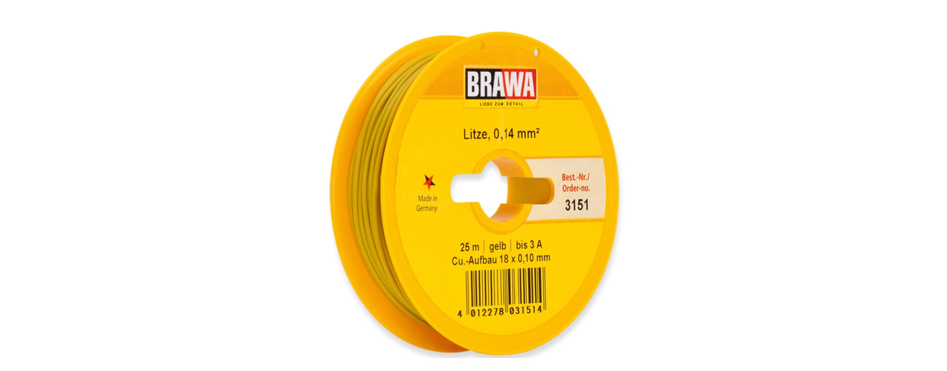 Für analogen Einsatz: Litze 1x 0,14 mm²; 10m Ring oder 25m oder 100m Spule