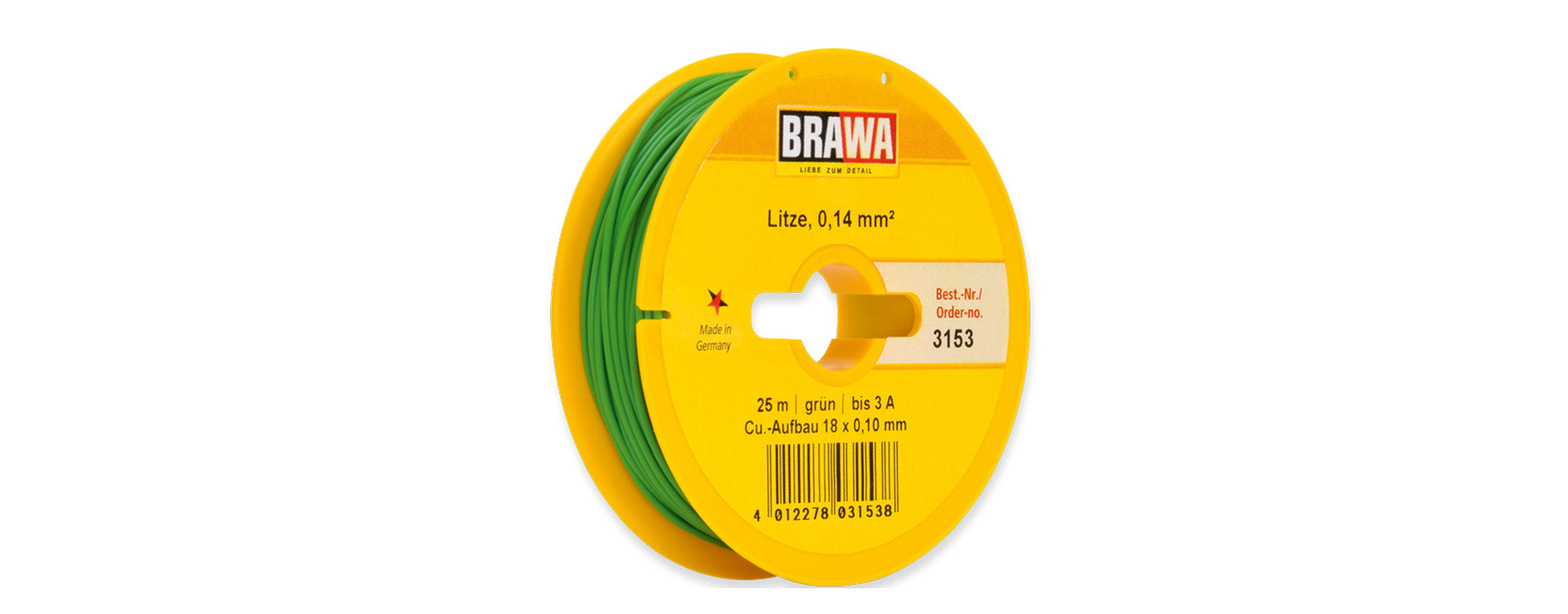 Für analogen Einsatz: Litze 1x 0,14 mm²; 10m Ring oder 25m oder 100m Spule