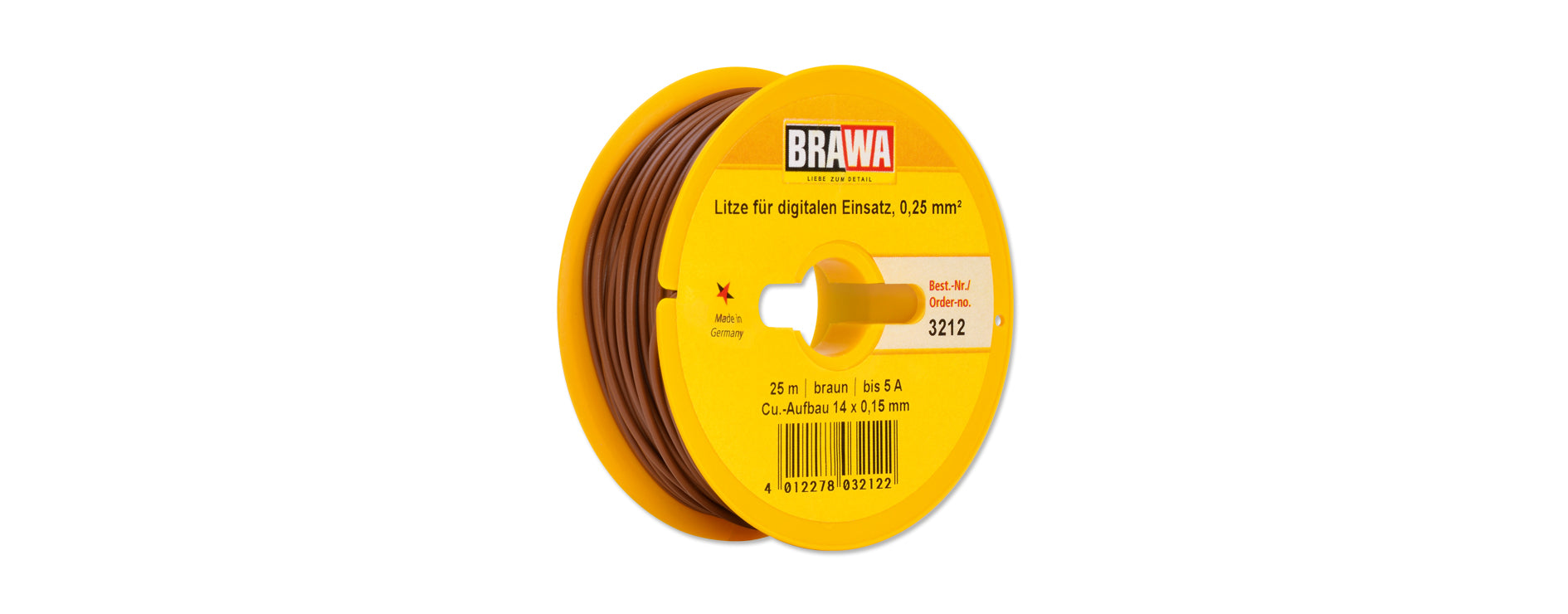Für digitalen Einsatz: Litze 1x 0,25 mm²; 25m Spule