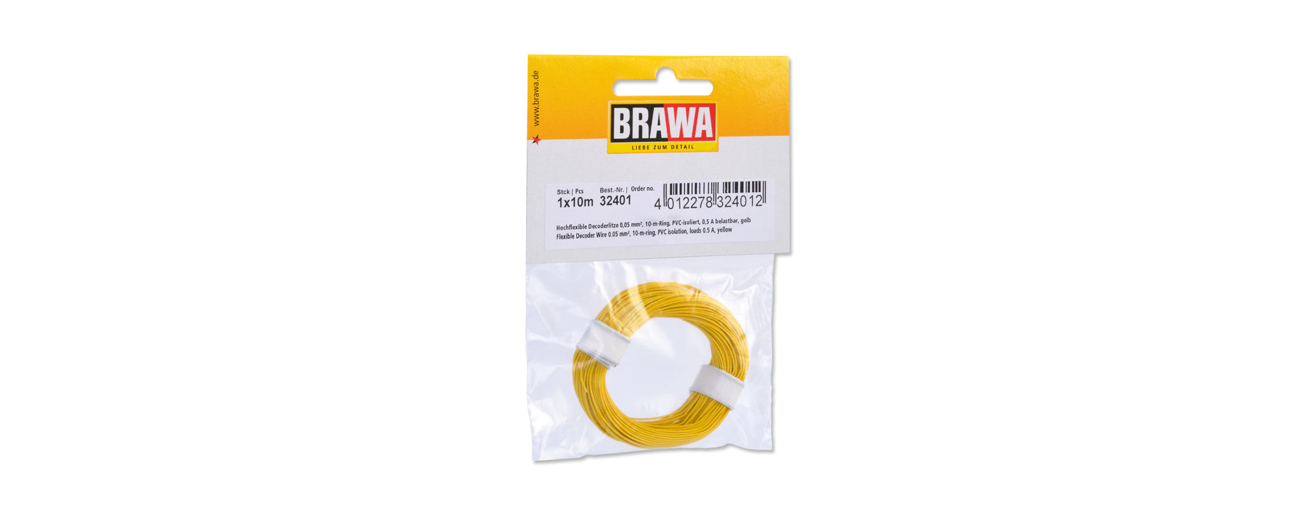 Für digitalen Einsatz: Decoderlitze 1x 0,05 mm²; 10m Ring; hochflexibel