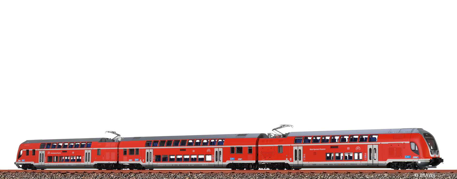 H0 TWINDEXX Vario® Doppelstock-Triebzug DB AG, 3er-Set (Frankfurt Hbf) $91 80 0445 062-6 / 50 80 26-81 539-1 / 91 80 0445 056-8