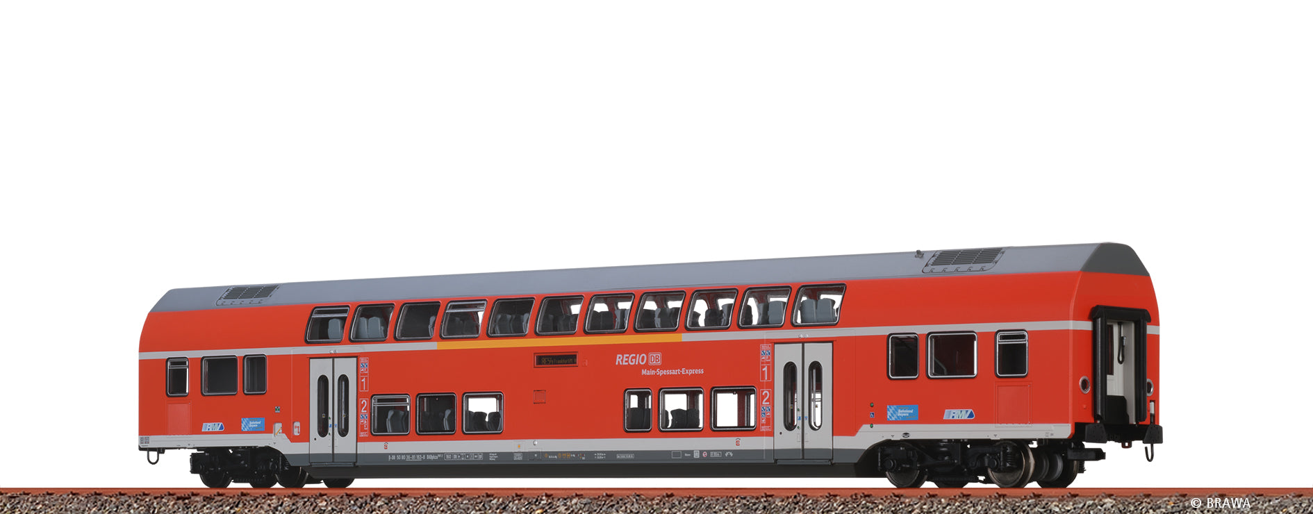 H0 TWINDEXX Vario® Doppelstock-Mittelwagen 1./2. Kl. DB AG (Ergänzung zu Triebzug) (Frankfurt Hbf) $50 80 36-81 163-8