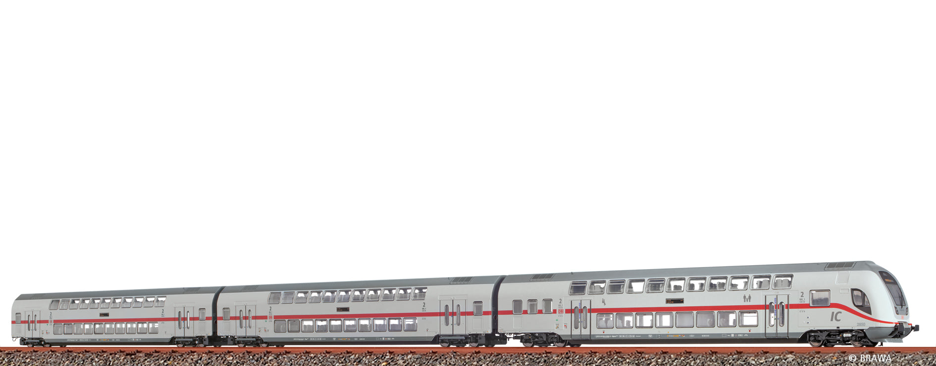 H0 TWINDEXX Vario® IC2-Doppelstock-Wagenset DB AG, 3er-Set (Leipzig Hbf) $50 80 86-81 850-9 / 50 80 26-81 441-0 / 50 80 26-81 473-3