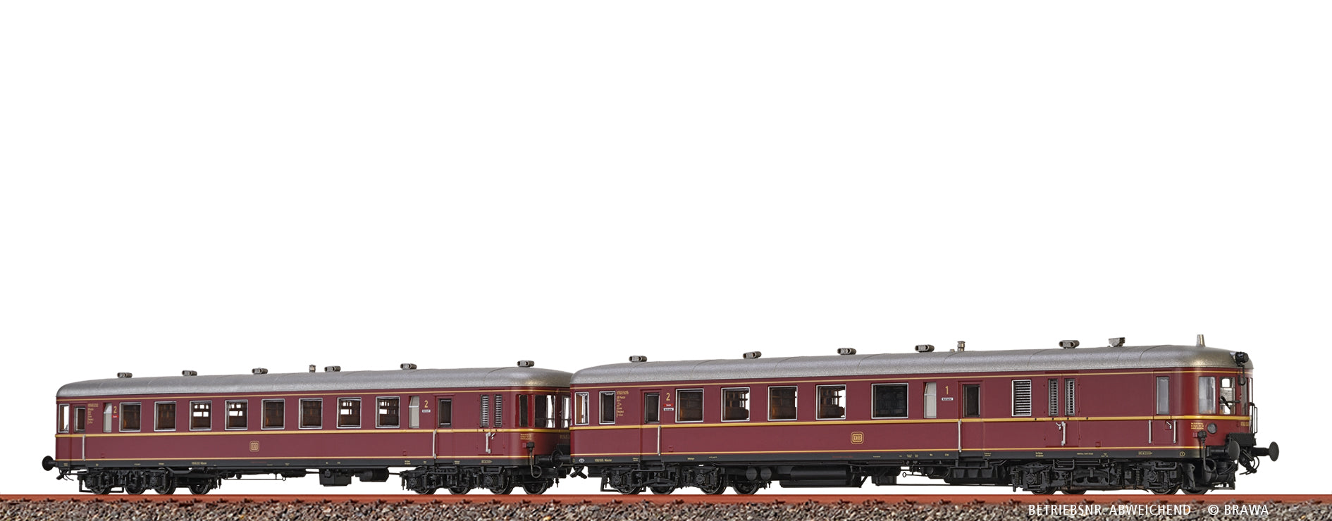 H0 Verbrennungstriebwagen BR VT60.5 und Beiwagen VS145 DB $VT60 523 / VS145 233 Stuttgart