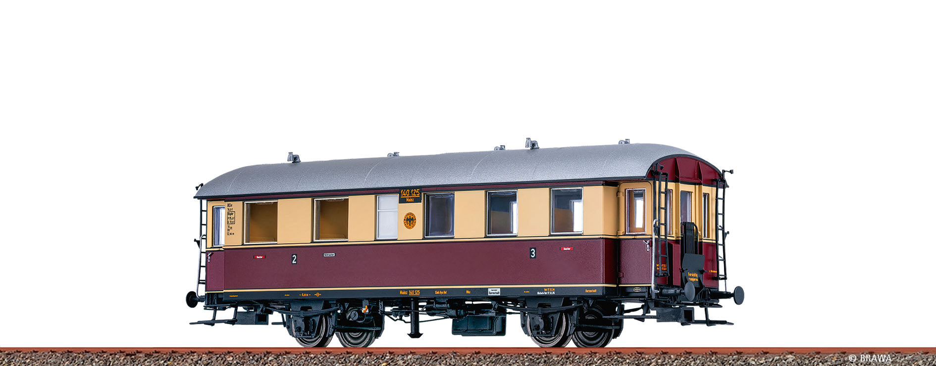 H0 Einheits-Nebenbahnwagen BCiv DRG $Mainz 140 125