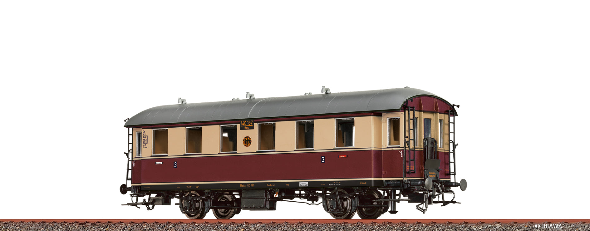 H0 Einheits-Nebenbahnwagen Civ DRG $Mainz 140 187