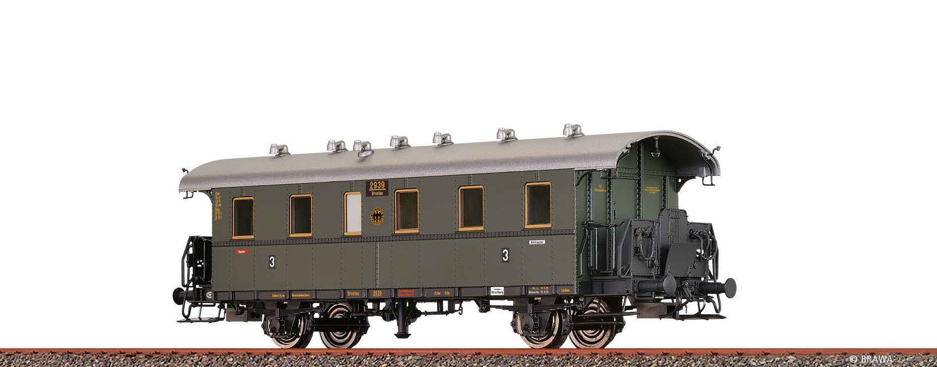 H0 Einheits-Nebenbahnwagen Ciel-25 DRG $Breslau 2939