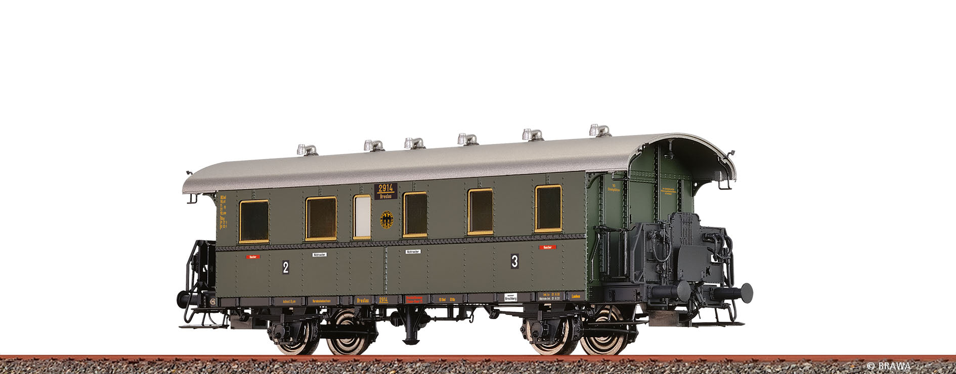 H0 Einheits-Nebenbahnwagen Bciel-24 DRG $Breslau 2914