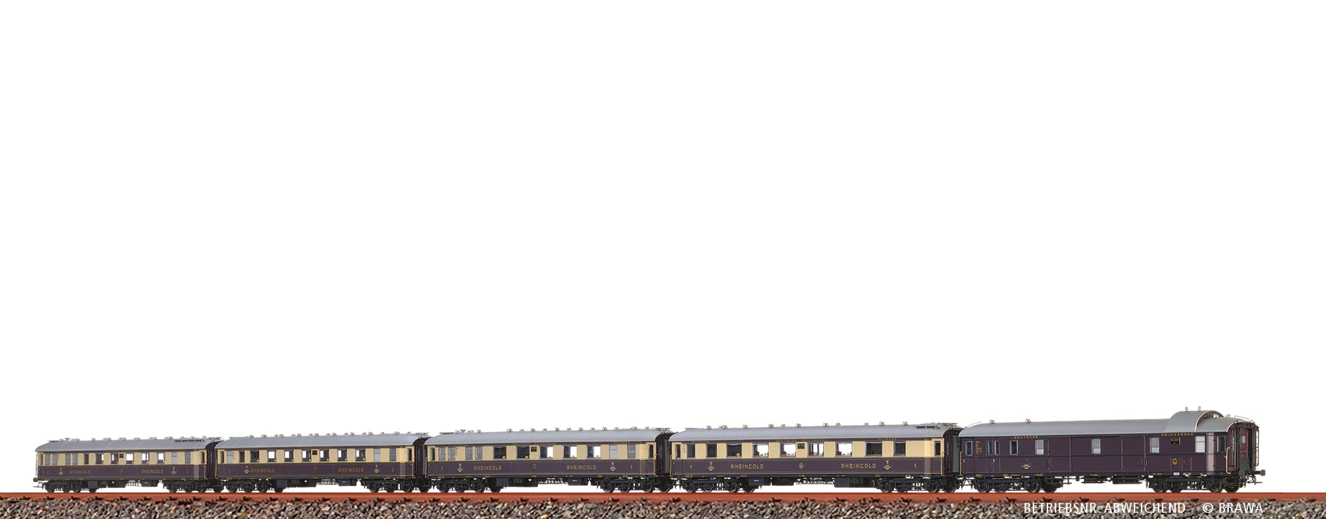 H0 Rheingold Schnellzugwagen-Set DRG, 5er-Set $105 003 Köln / 10 504 Köln / 10 503 Köln / 10 704 Köln / 10 703 Köln