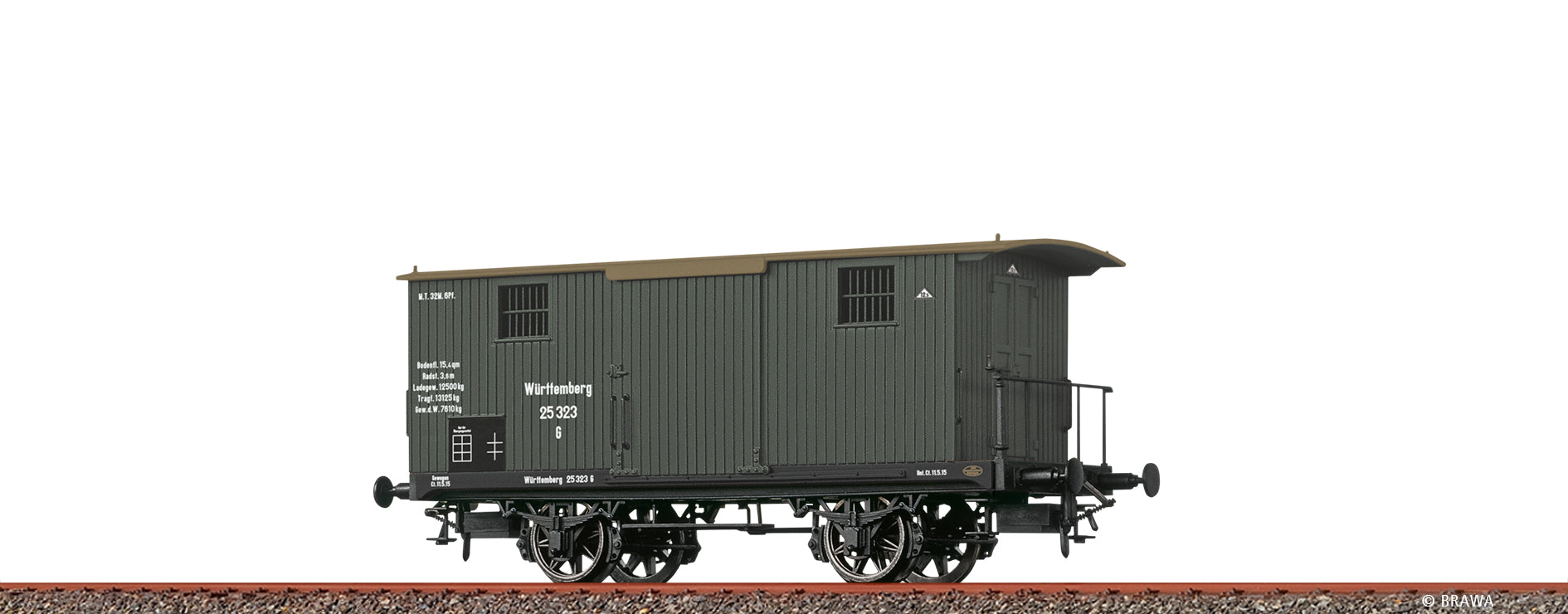 H0 Gedeckter Güterwagen G K.W.St.E. $Württemberg 29 950