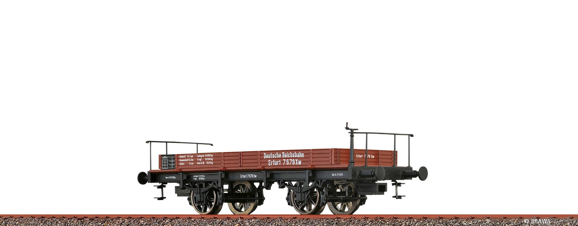 H0 Niederbordwagen Xw DRG $Erfurt 7 678