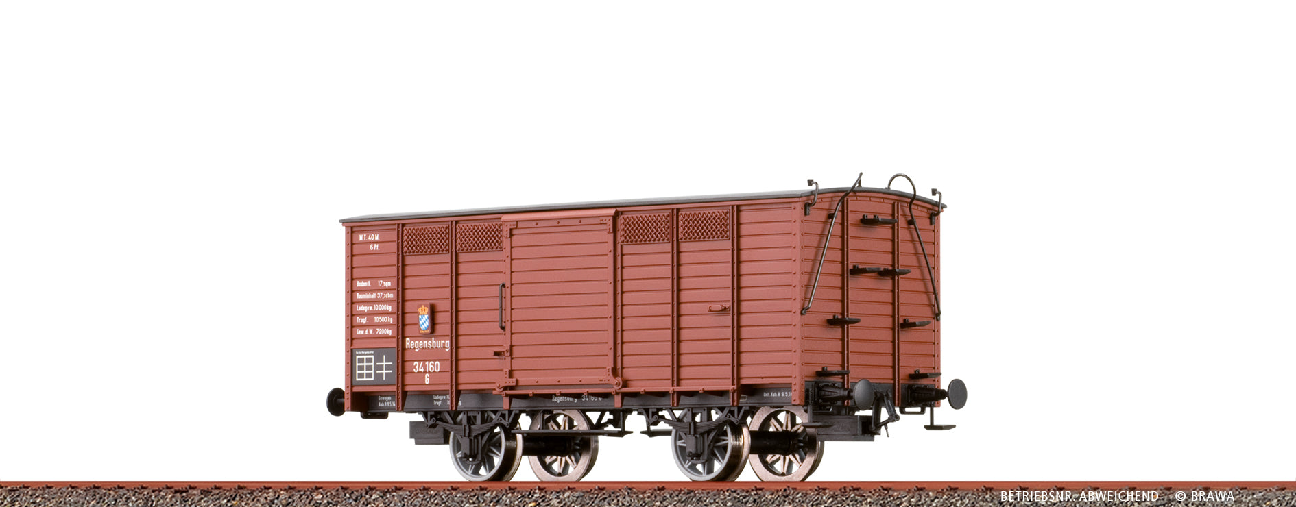 H0 Gedeckter Güterwagen G K.Bay.Sts.B. $Regensburg 31 781