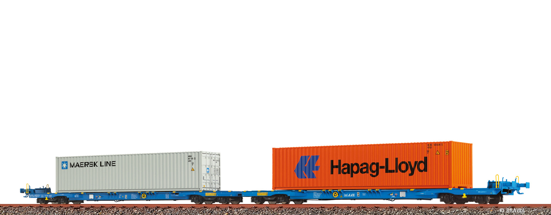 H0 Containerwagen Sffggmrrss36 "MAERSK / Hapag-Lloyd" AAE $33 68 4909 549-0