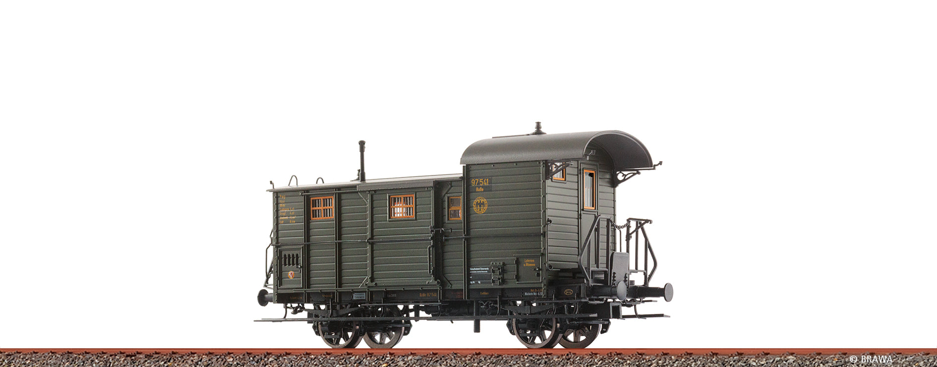 H0 Güterzugbegleitwagen Pwg DRG $Halle 97 541