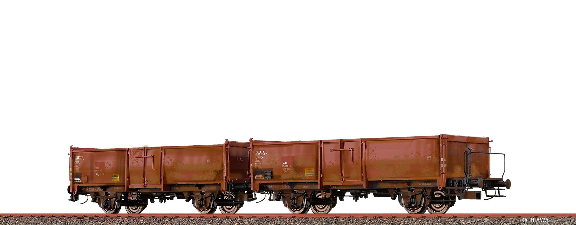 H0 Offene Güterwagen E037 SBB, mit Ladegut "Rüben", patiniert, 2er-Set $20 85 504 1322-3 / 20 85 508 8 019