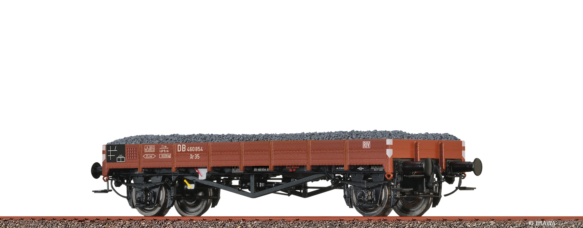H0 Flachwagen Xr35 DB, mit Ladegut "Schotter" $460 854