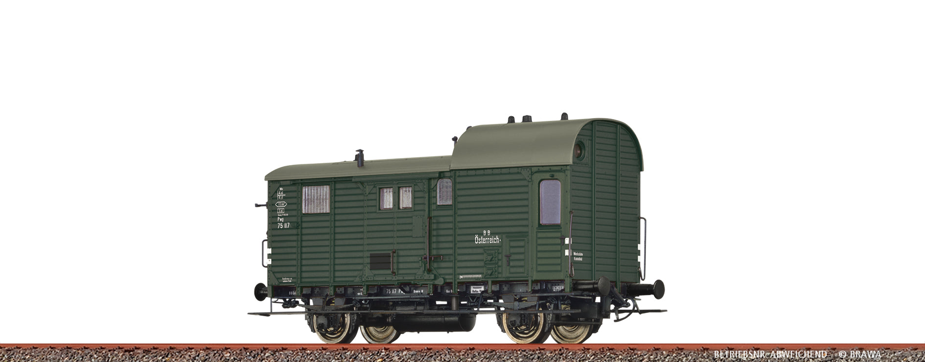 H0 Güterzuggepäckwagen Pwg BBÖ $75 033