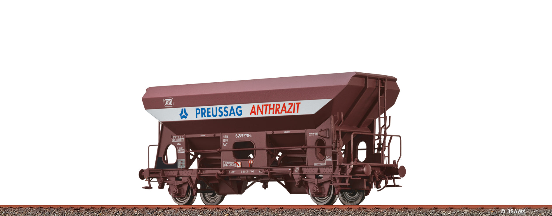 H0 Offener Güterwagen Fcs092 "Preussag" DB $21 80 645 9 978-8