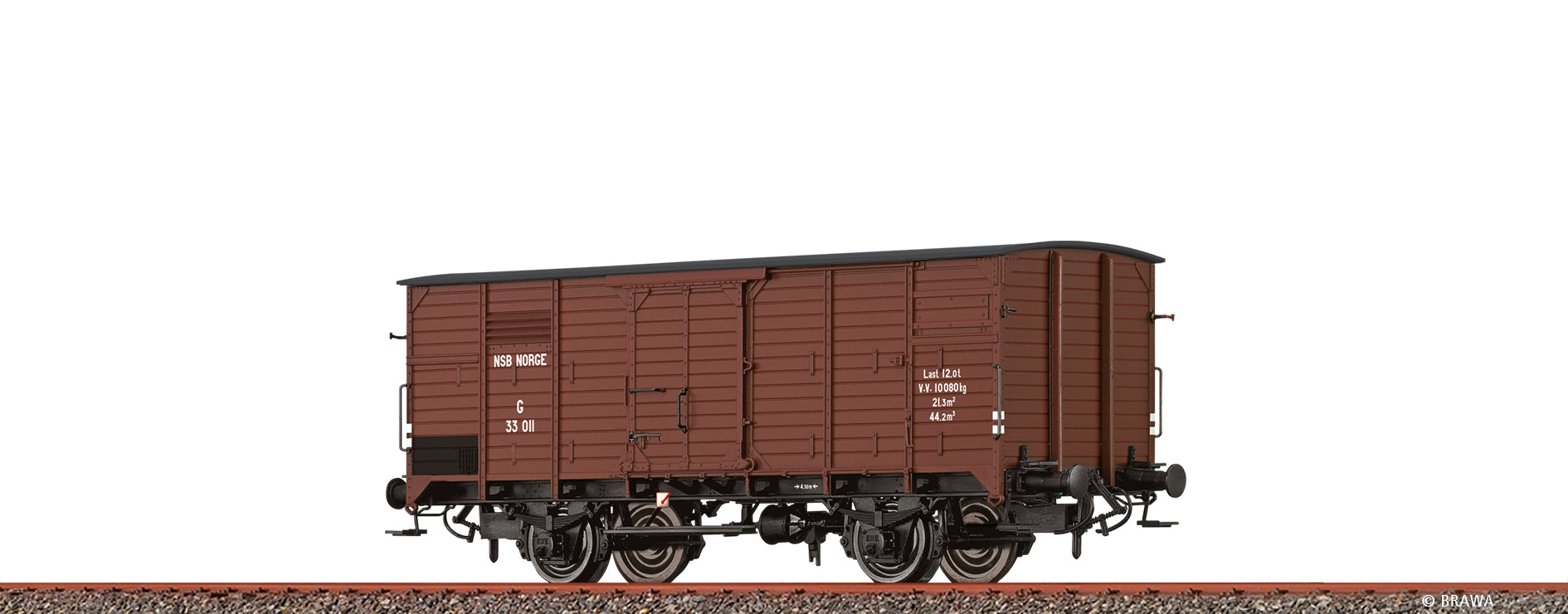 H0 Gedeckter Güterwagen G NSB $33 011