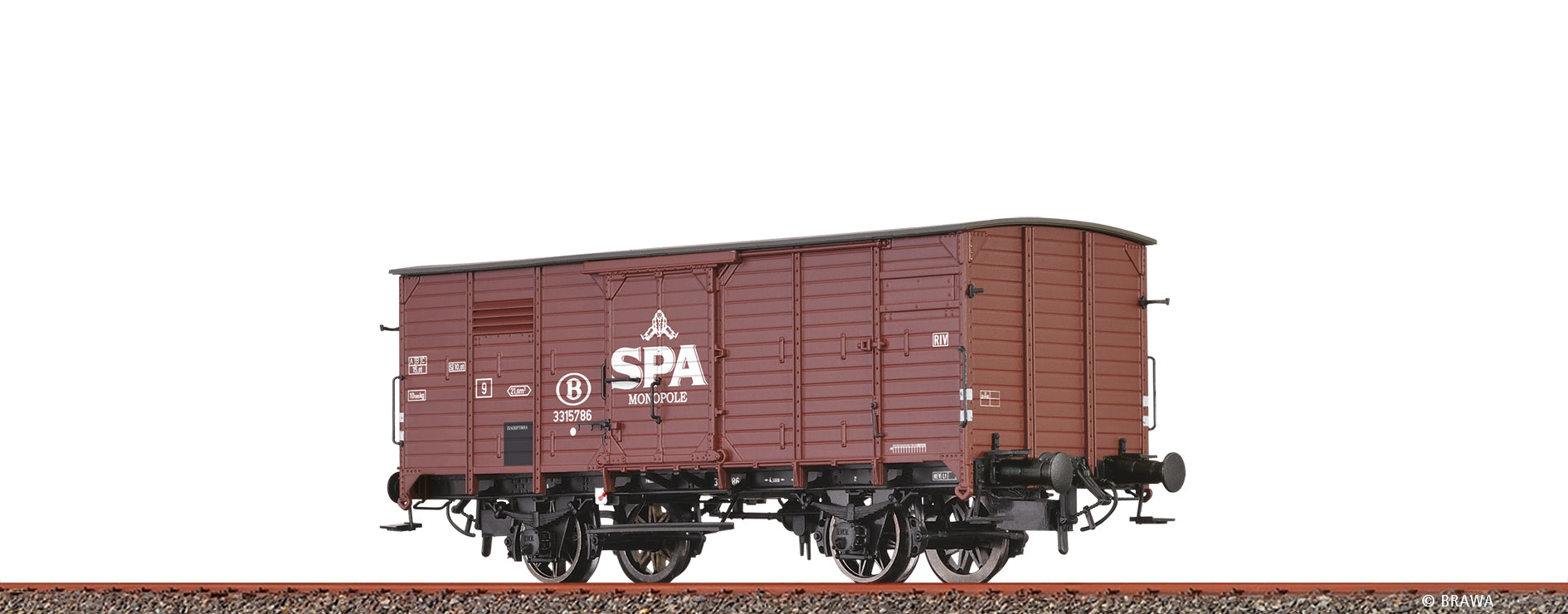 H0 Gedeckter Güterwagen G10 "Spa Monopole" SNCB $331 5 786
