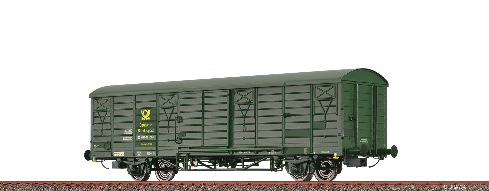 H0 Gedeckter Güterwagen Post2s-t/13 "Deutsche Bundespost" DR $50 50 00-10 423-0
