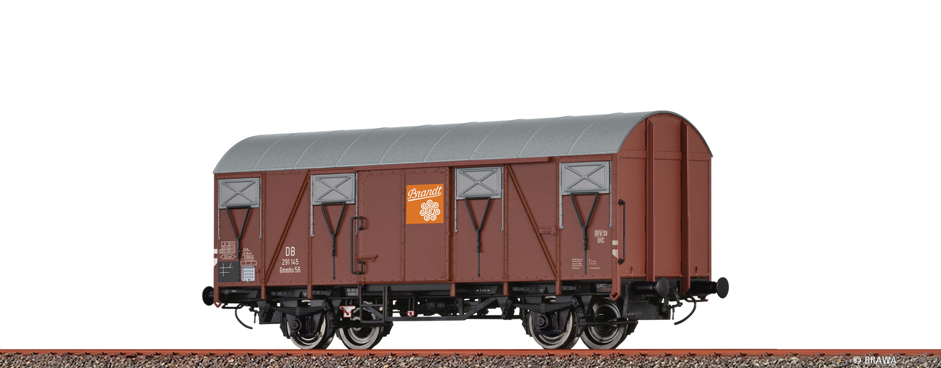 H0 Gedeckter Güterwagen Gmmhs56 "Brandt" DB $291 145