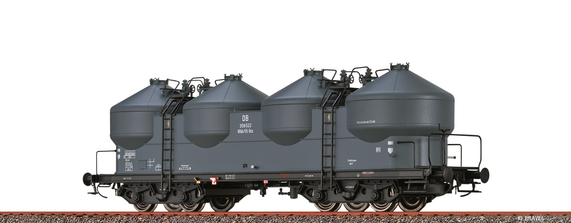 H0 Staubbehälterwagen KKds 55 DB $358 022