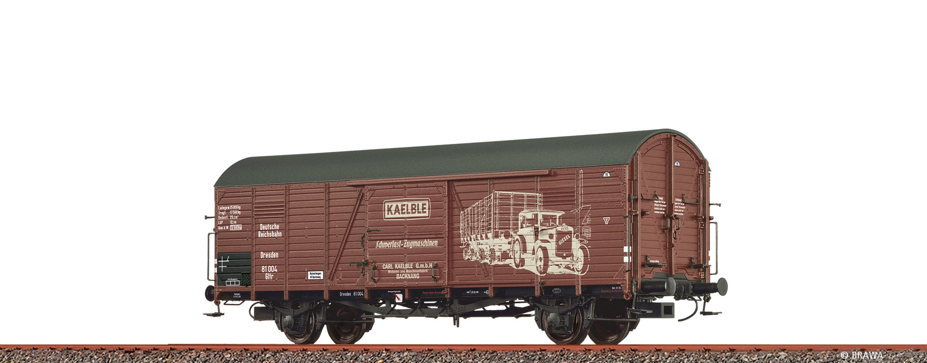 H0 Gedeckter Güterwagen Gltr "Kaelble" DRG $Dresden 81 004
