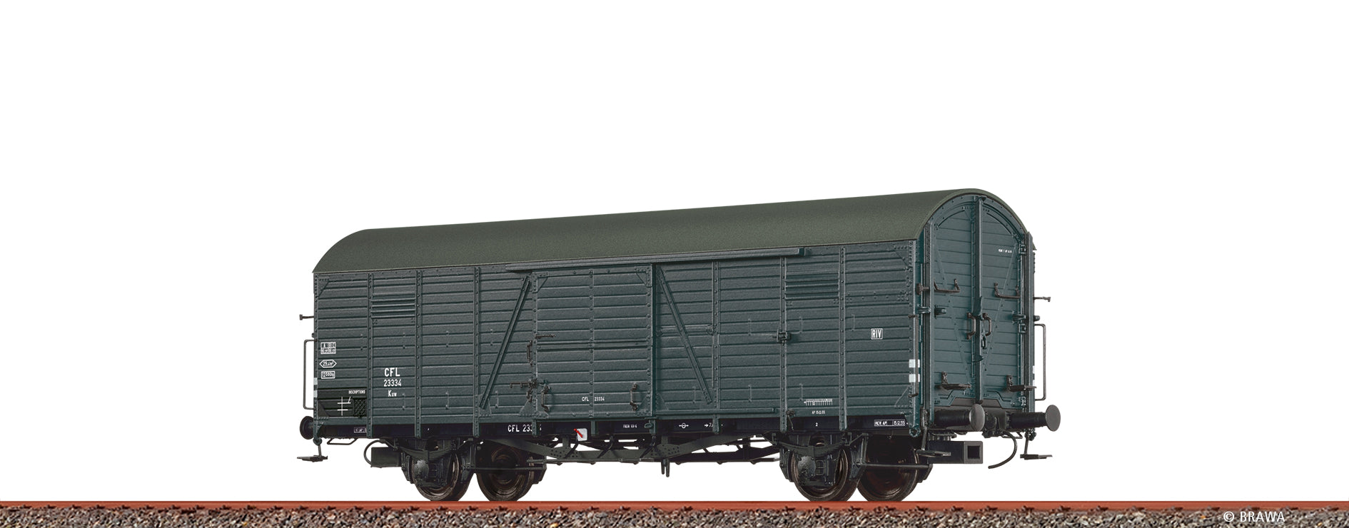 H0 Gedeckter Güterwagen Kuw CFL $23334
