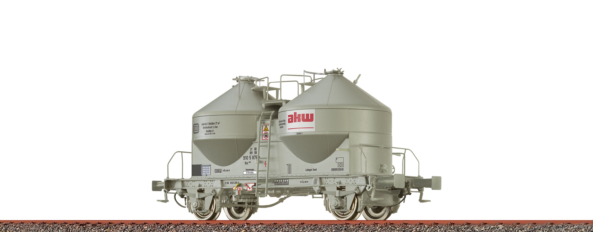 H0 Staubbehälterwagen Ucs908 "akw" DB AG $21 80 910 5 876-6