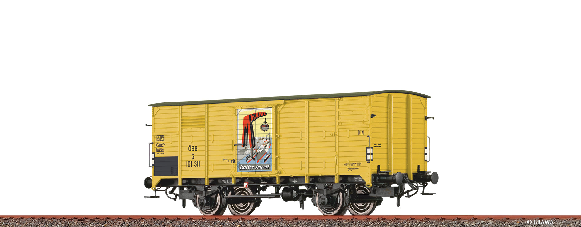 H0 Gedeckter Güterwagen G "Meinl Kaffee" ÖBB $161 311
