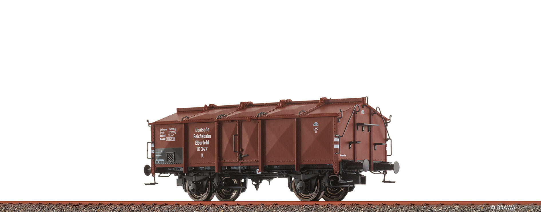 H0 Klappdeckelwagen K DRG $Elberfeld 16 347
