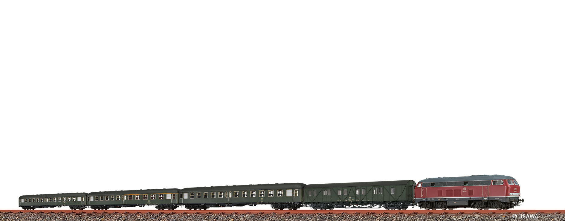 H0 Eilzug-Set E 1642 DB, 5er-Set $siehe unten / see below