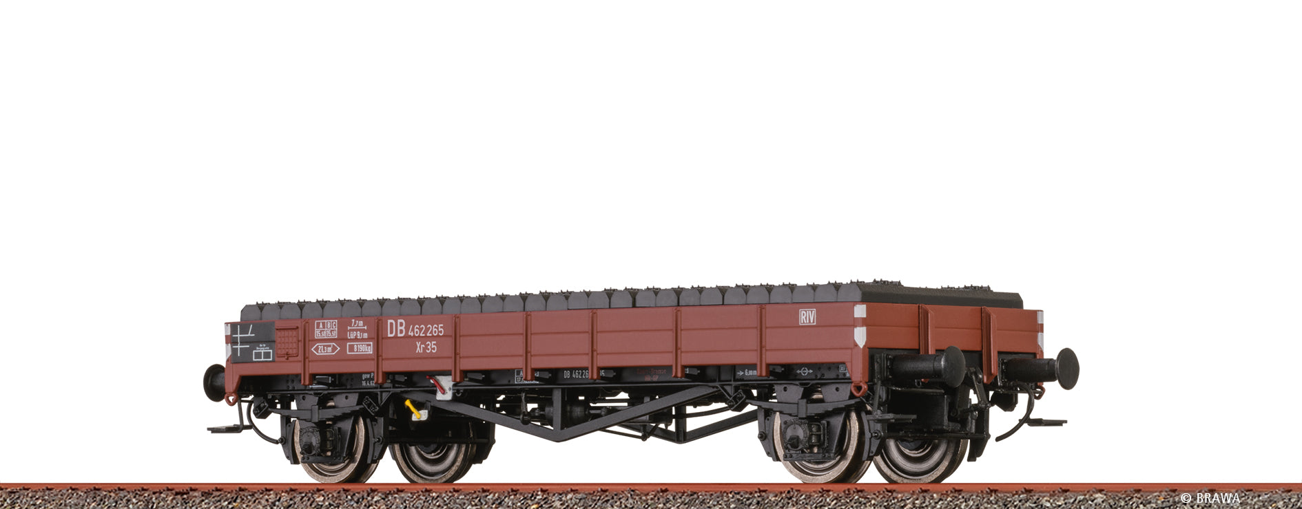 H0 Flachwagen Xr35 DB, mit Ladegut "Schwellen" $462 265