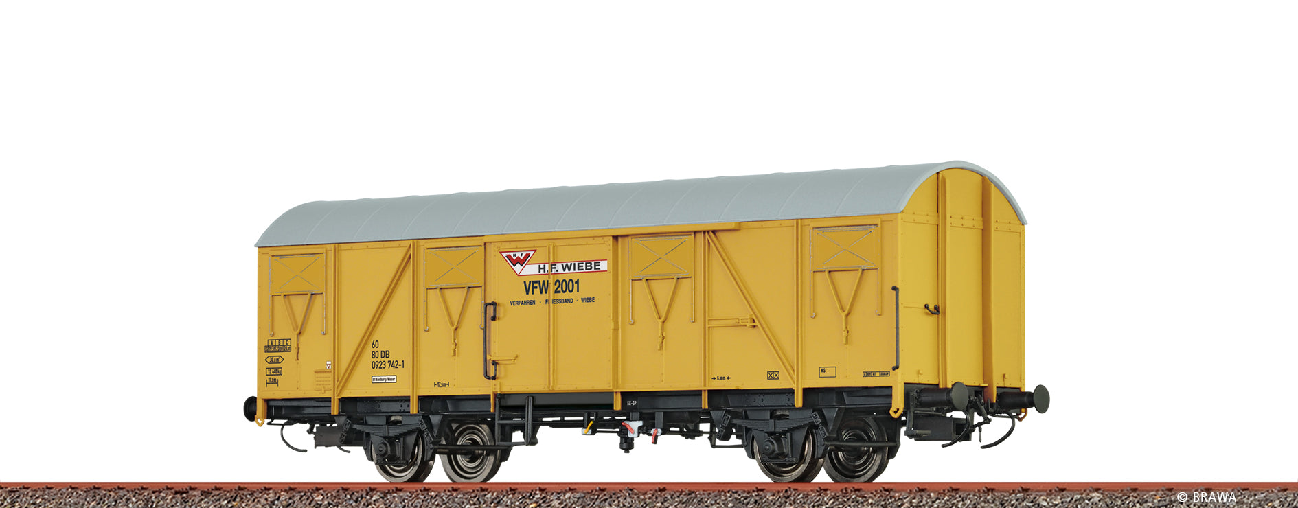 H0 Gedeckter Güterwagen Gos245 Wiebe $60 80 0923 742-1