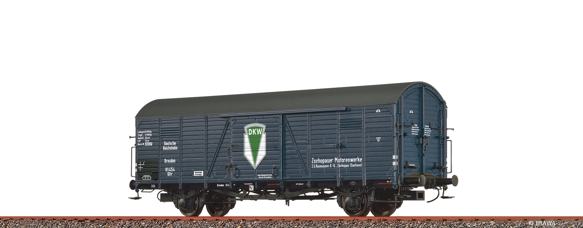 H0 Gedeckter Güterwagen Gltr "DKW" DRG $81454