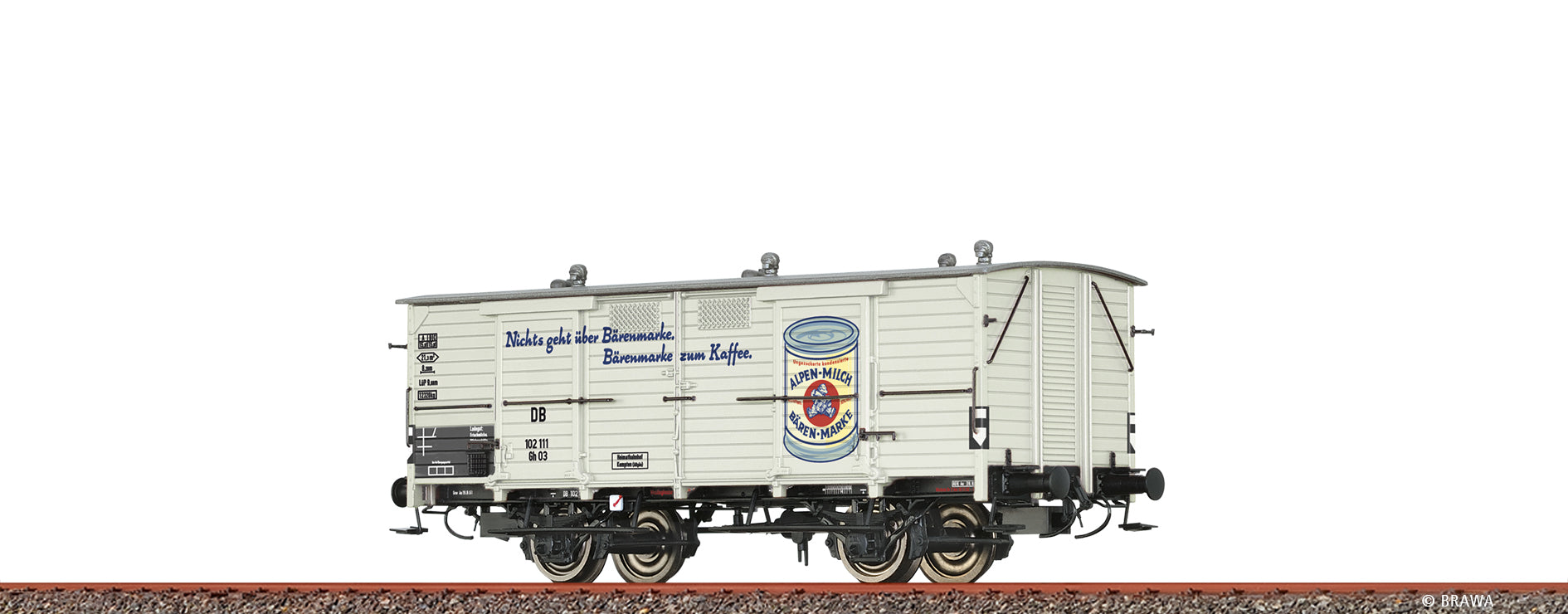 H0 Milchwagen Gh03 "Bärenmarke" DB $102 111