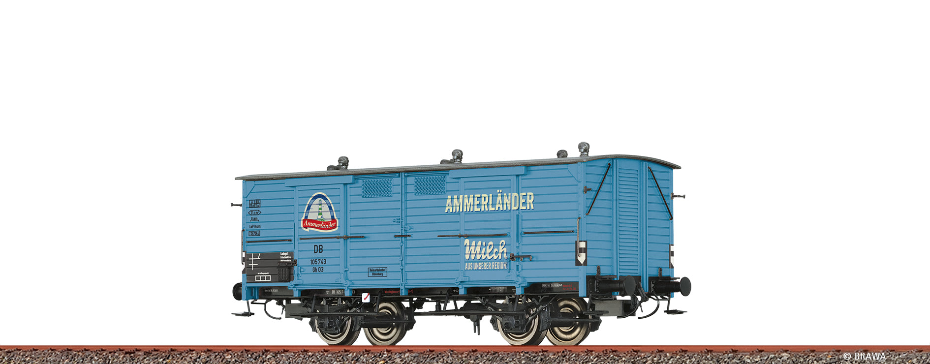 H0 Milchwagen Gh03 "Molkerei Ammerländer" DB $105 743