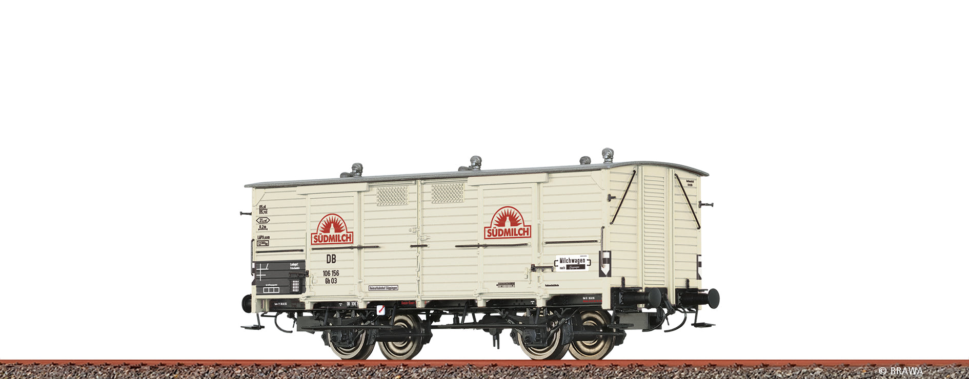 H0 Milchwagen Gh03 "Südmilch" DB $106 156