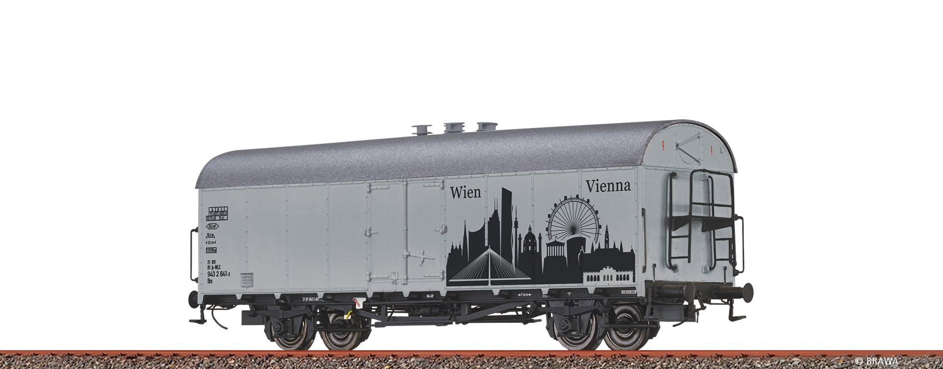 H0 Gedeckter Güterwagen Ibs "Skyline Wien" $21 81 943 2 841-3