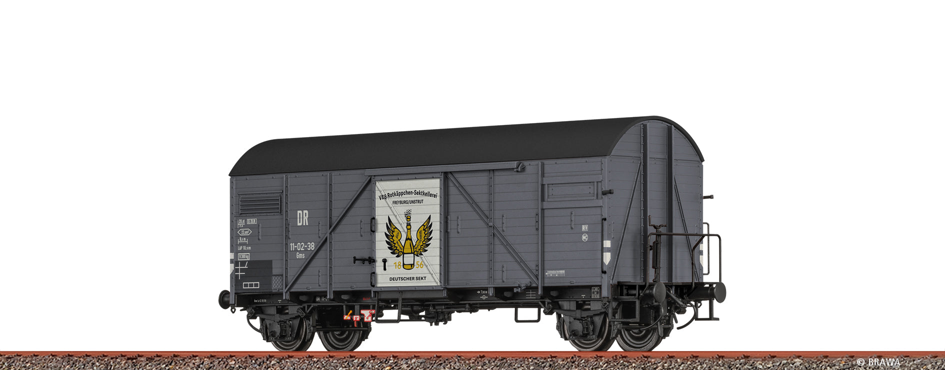 H0 Gedeckter Güterwagen Gms „Rotkäppchen“ DR $11-02-38