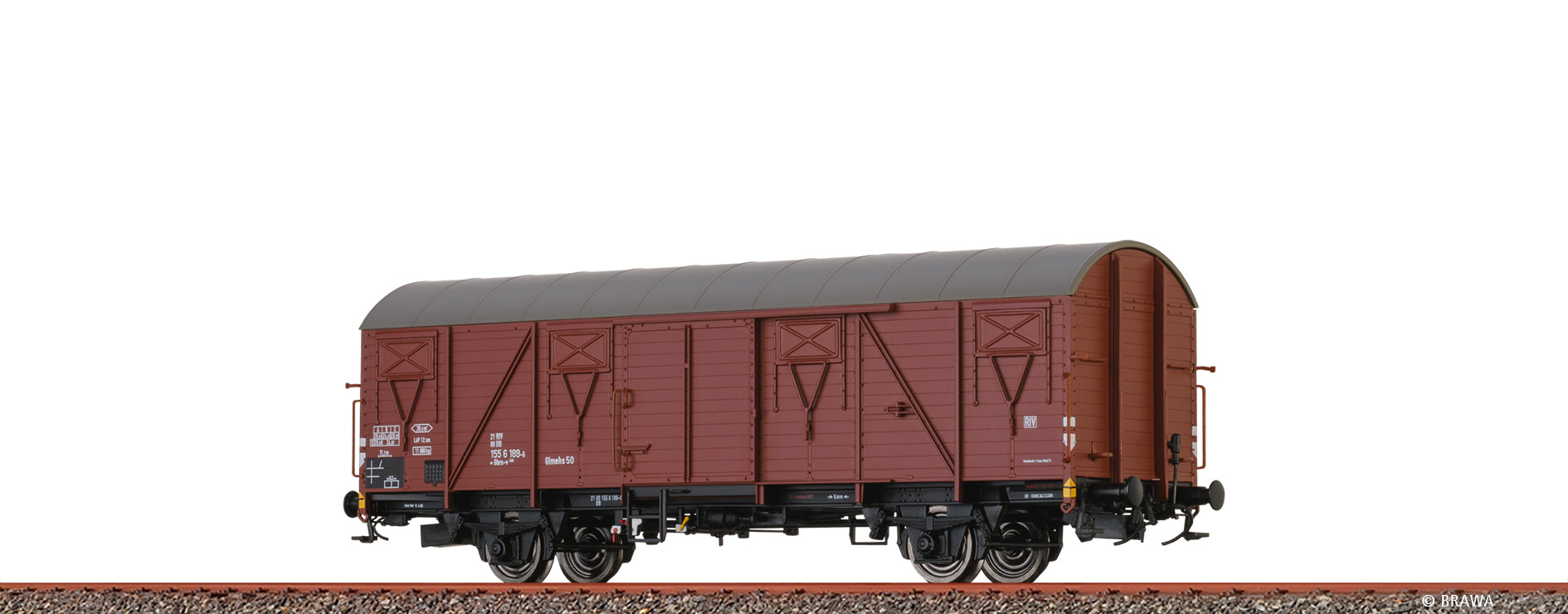 H0 Gedeckter Güterwagen Gbrs-v245 DB $21 80 155 6 189-5